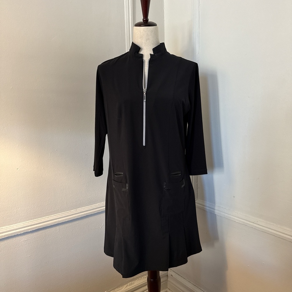 Jamie Sadock Black 3/4 Sleeve Dress